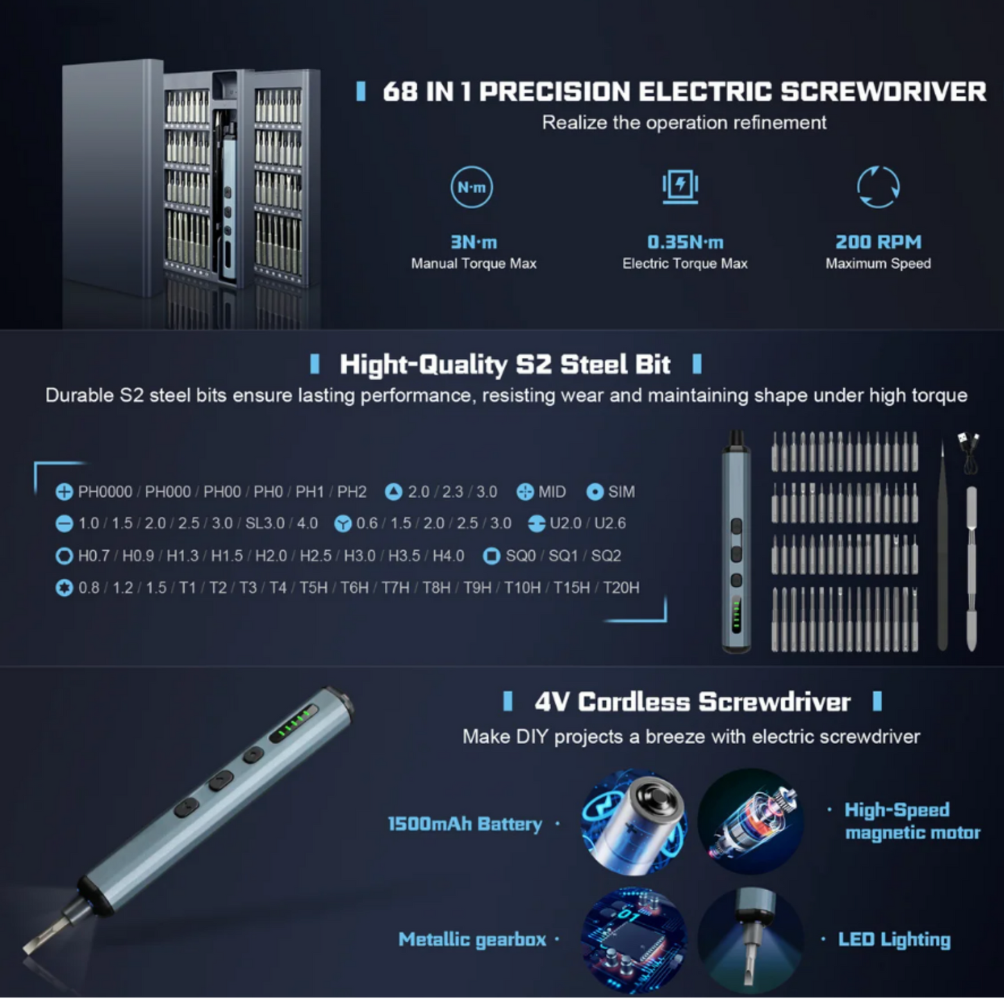 Elektrische Schroevendraaier set