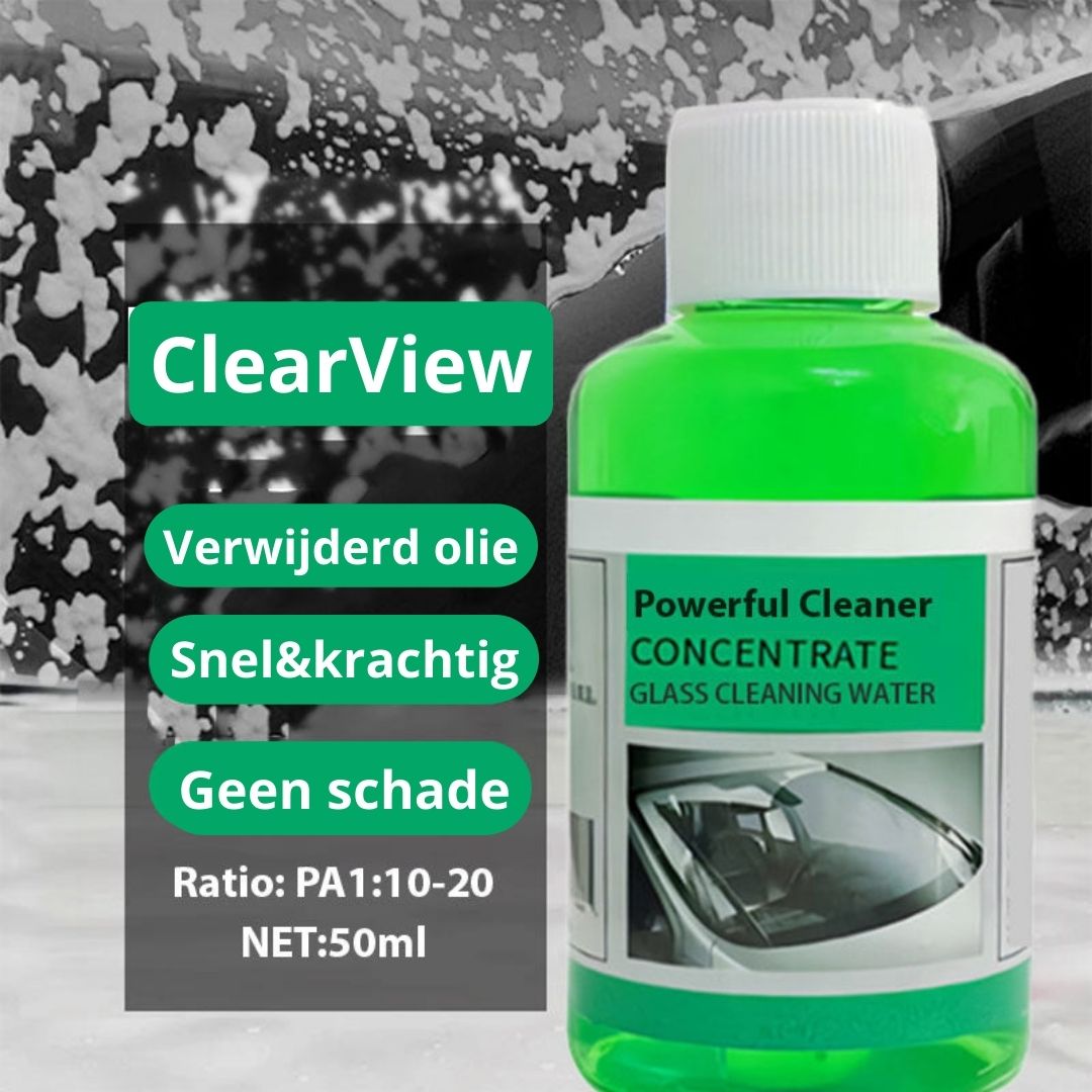 ClearView - Autoruit cleaner - 1 + 1 Gratis