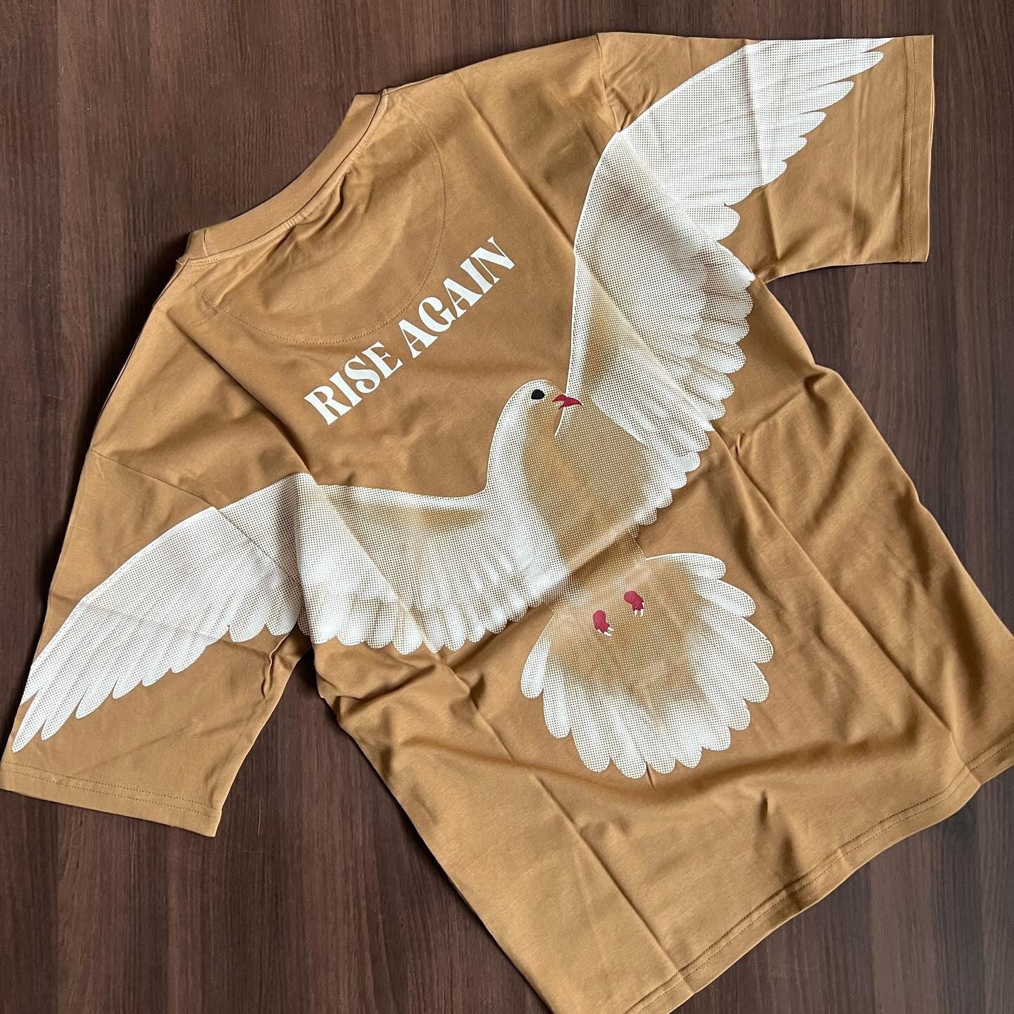 Men's multi-colored RISE AGAIN Dove cotton T-shirt