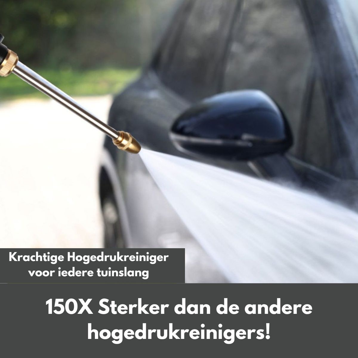 PowerWasher - Krachtige hogedrukreiniger voor elke tuinslang