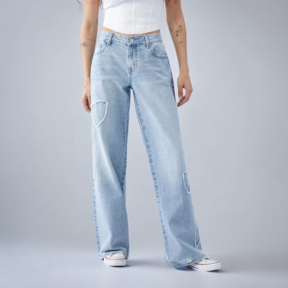 EVORAH® BOWS BAGGY JEANS