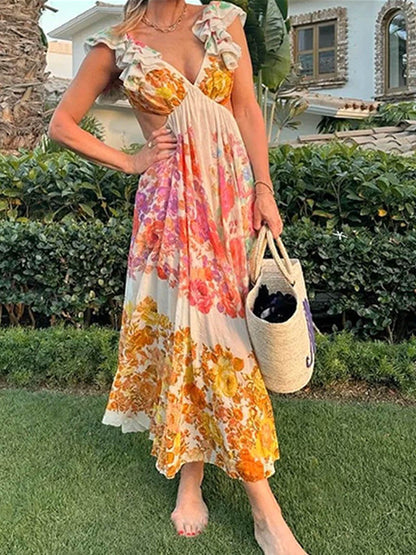 Floral Luxe Maxi-jurk