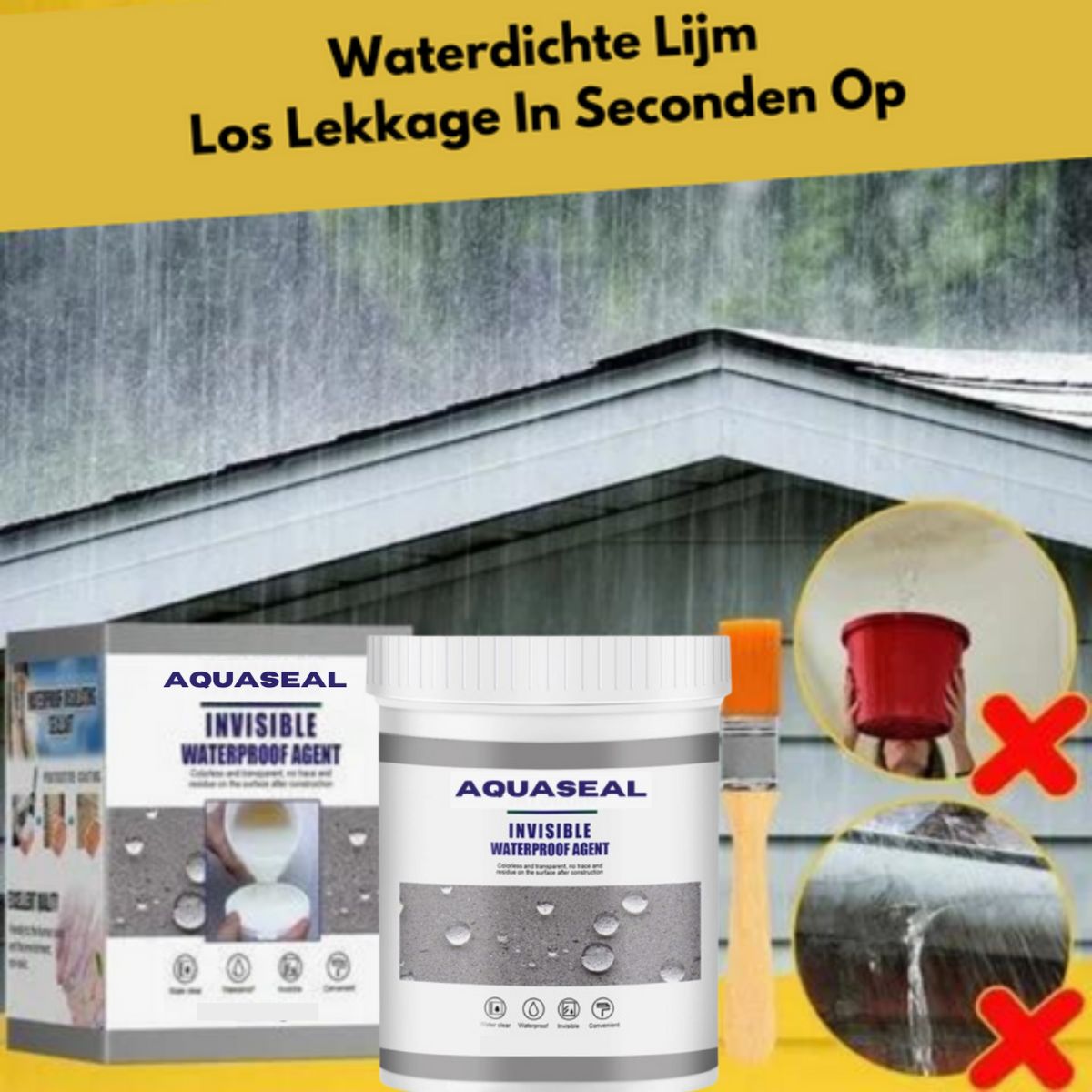 AquaSeal - Waterdichte Lijm Los Lekkage In Seconden Op! | 1+1 GRATIS